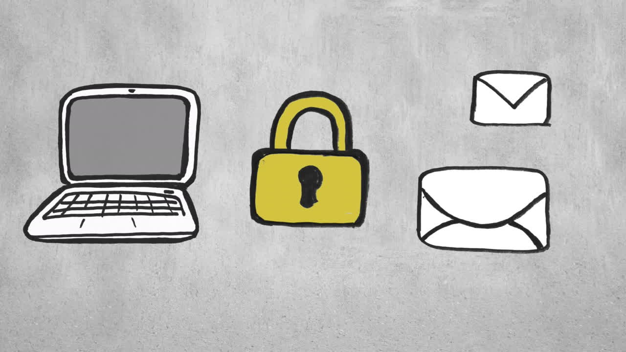 portátil bloqueado y mensajes