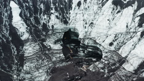 Aerial-Drone-Shot-of-mýrdalsjökull-glacier-in-South-Iceland