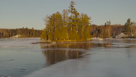 sunset on the moosehead lake