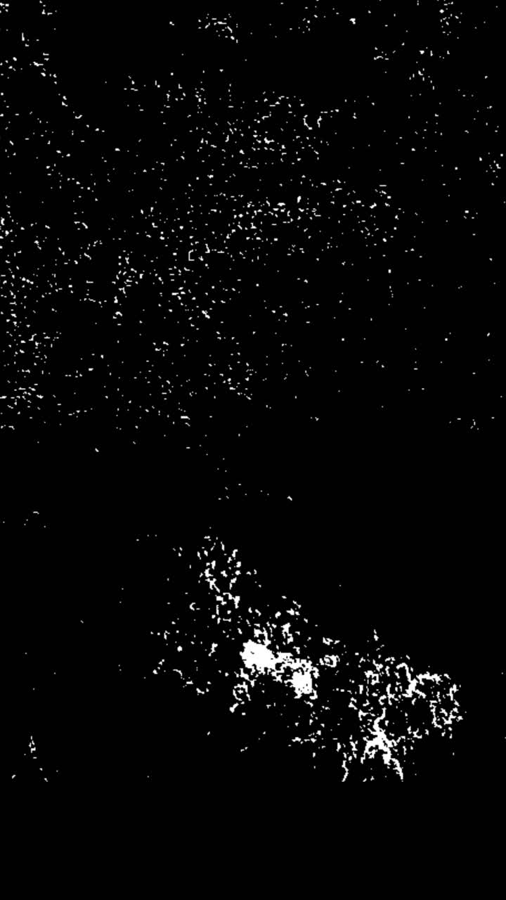 Sovrapposizione grunge astratta in bianco e nero con particelle in movimento