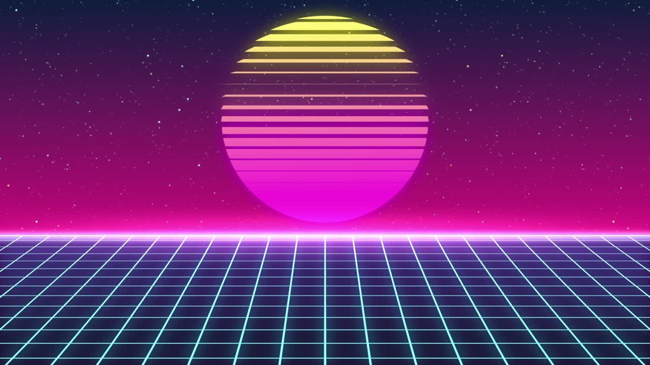 fondos de paisajes retro animados