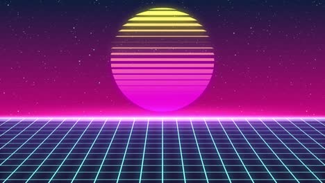 animated retro landscape backgrounds