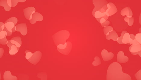 Fly-romantic-hearts-on-shiny-red-gradient