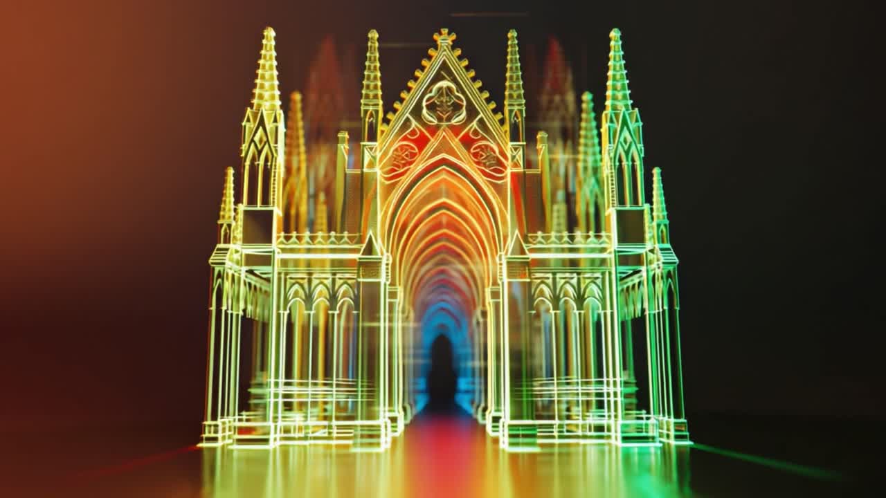 Neon Cathedral Architecture