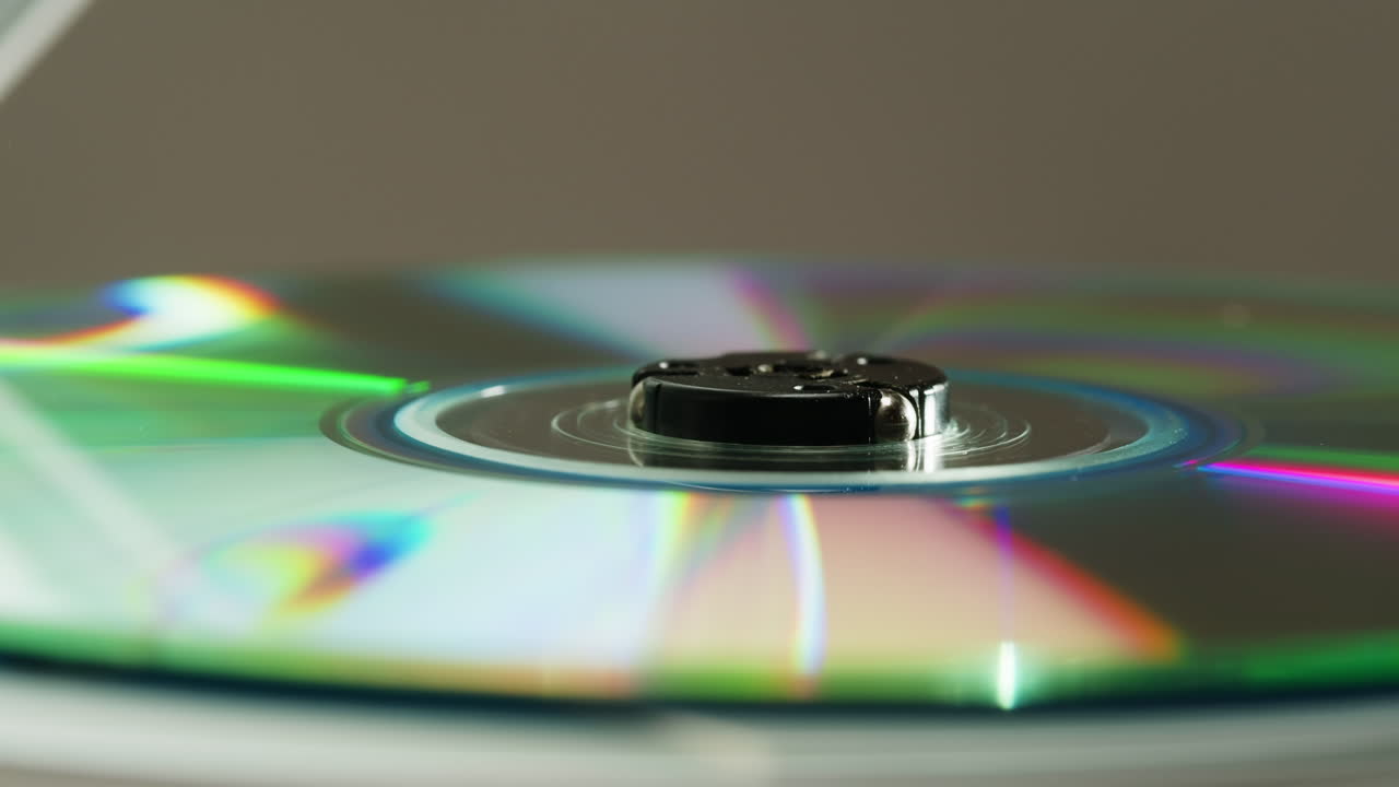 Vintage cd music player close-up. Using portable music player for listening with compact disc
