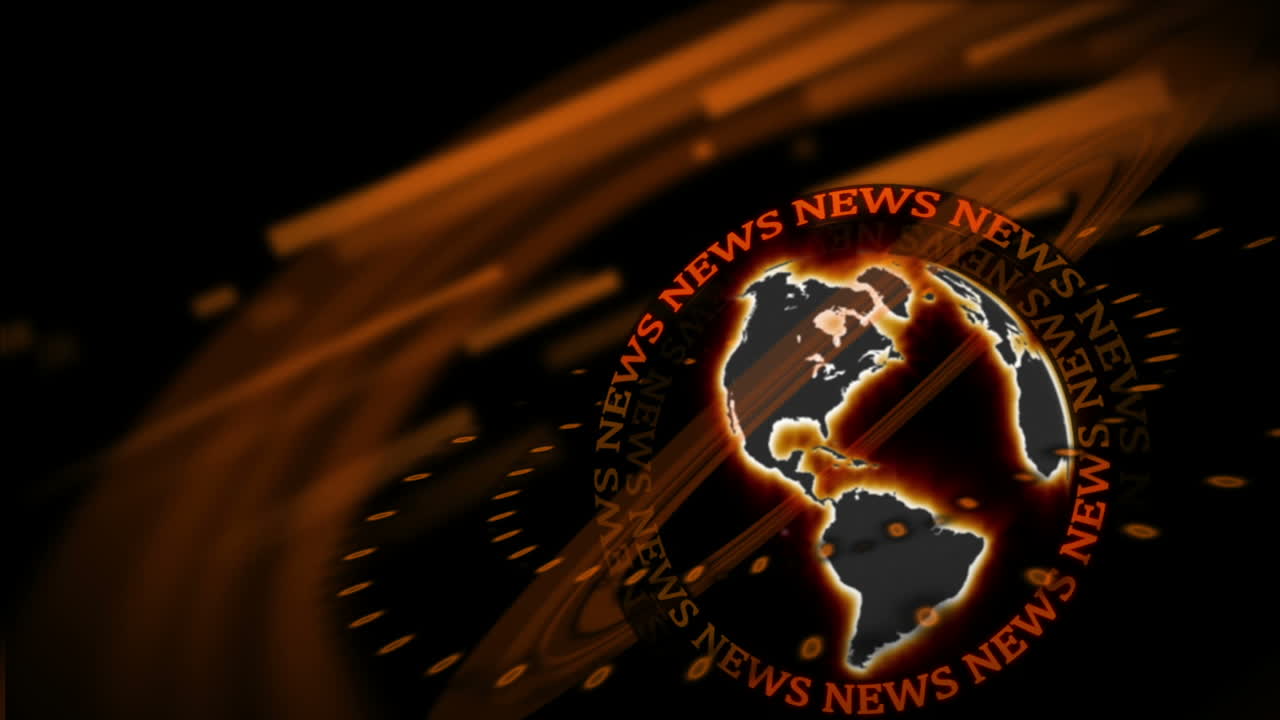 noticias que giran alrededor de una tierra giratoria