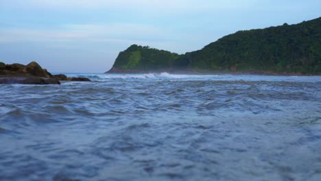 View-of-the-sea-with-water-flow-and-land-relief-in-front