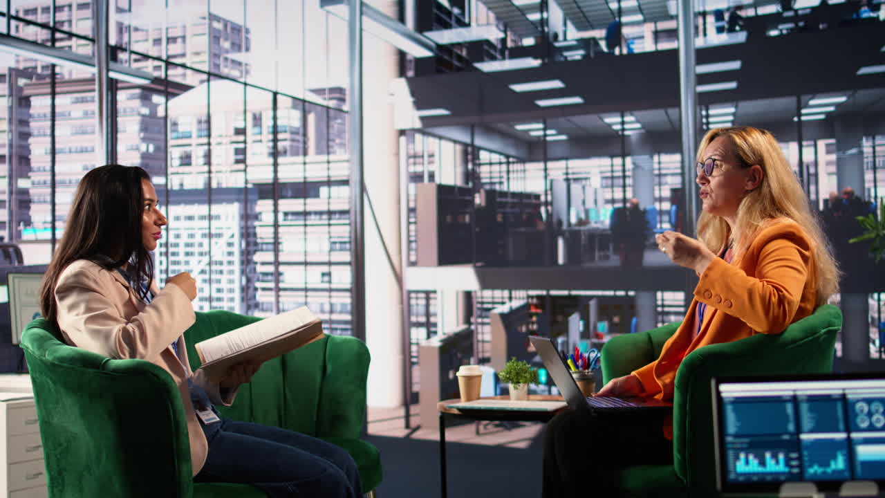 회의에서 사업가