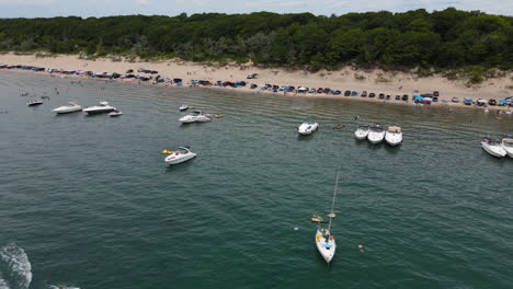 jet skier jetskiing at lake erie in nickel beach, port colborne, canada