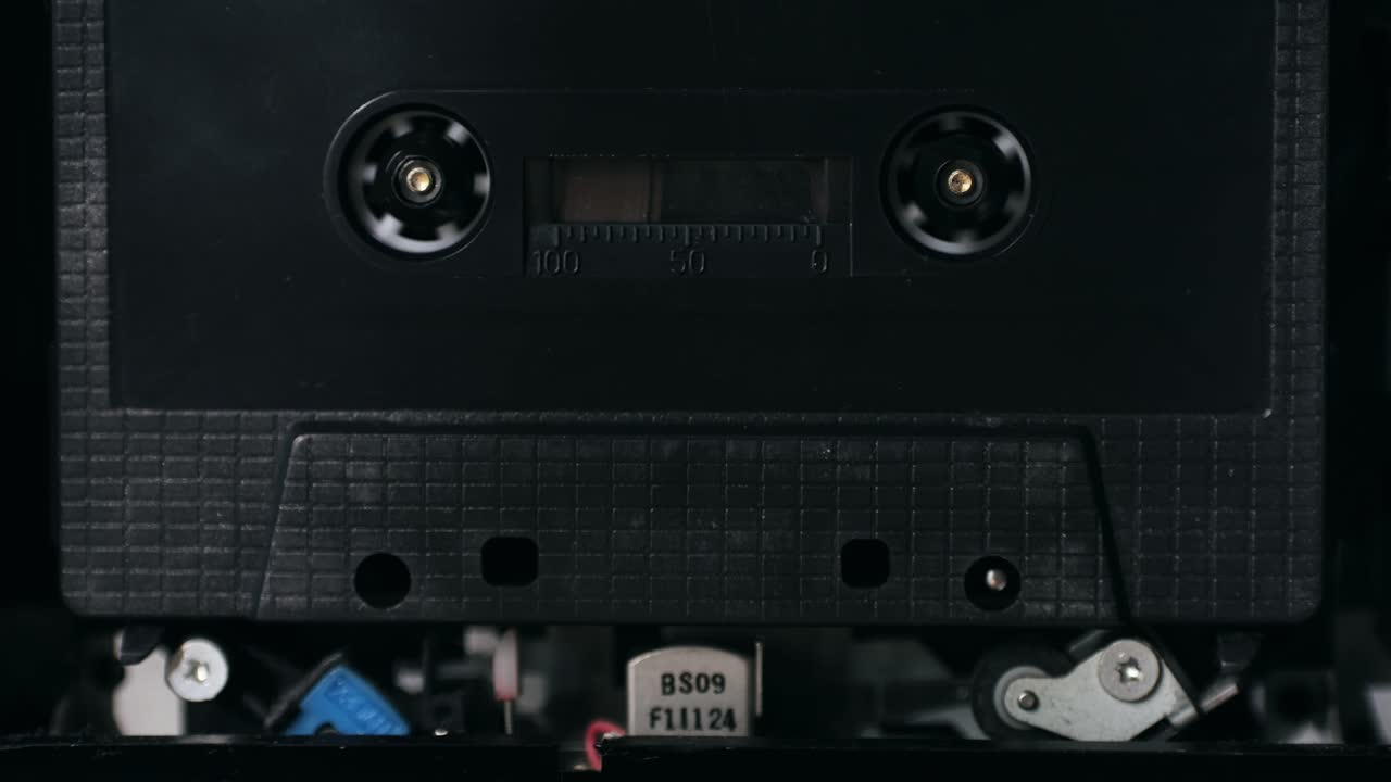 Close-up of a Cassette Tape