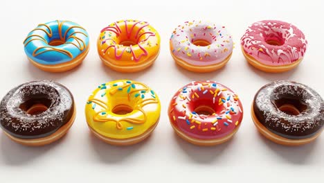 colorful assortment of donuts