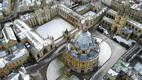 aerial view of central oxford, united kingdom