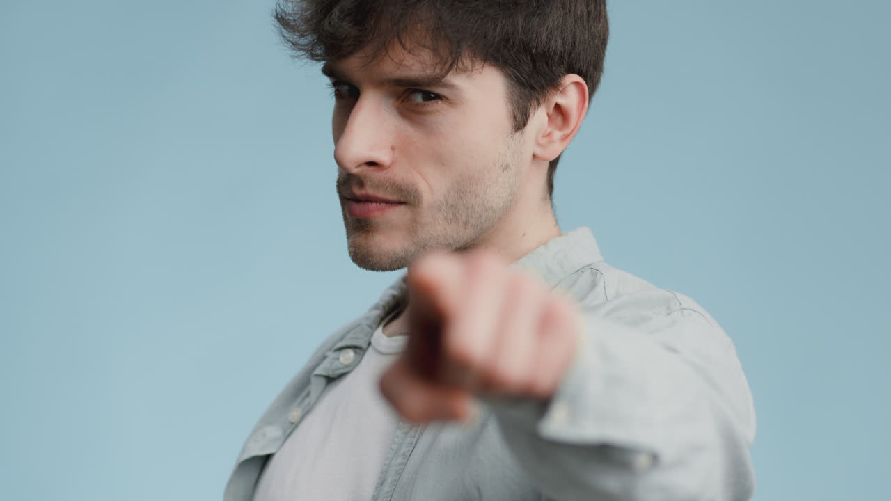 Confident Man Pointing