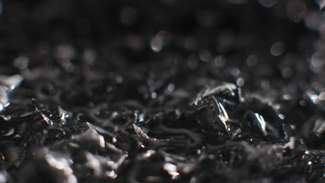 silver fillings close-up