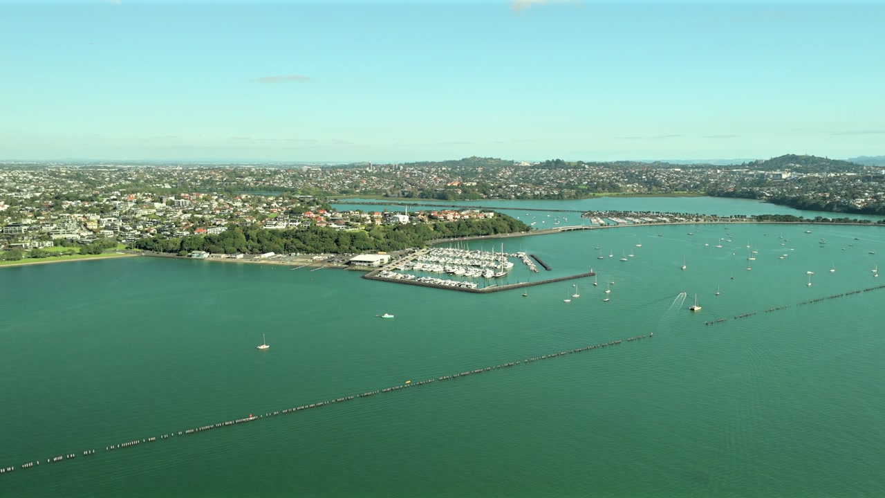 View of Adjacent Marina with Boats