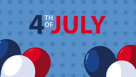 happy independence day usa lettering in balloons helium