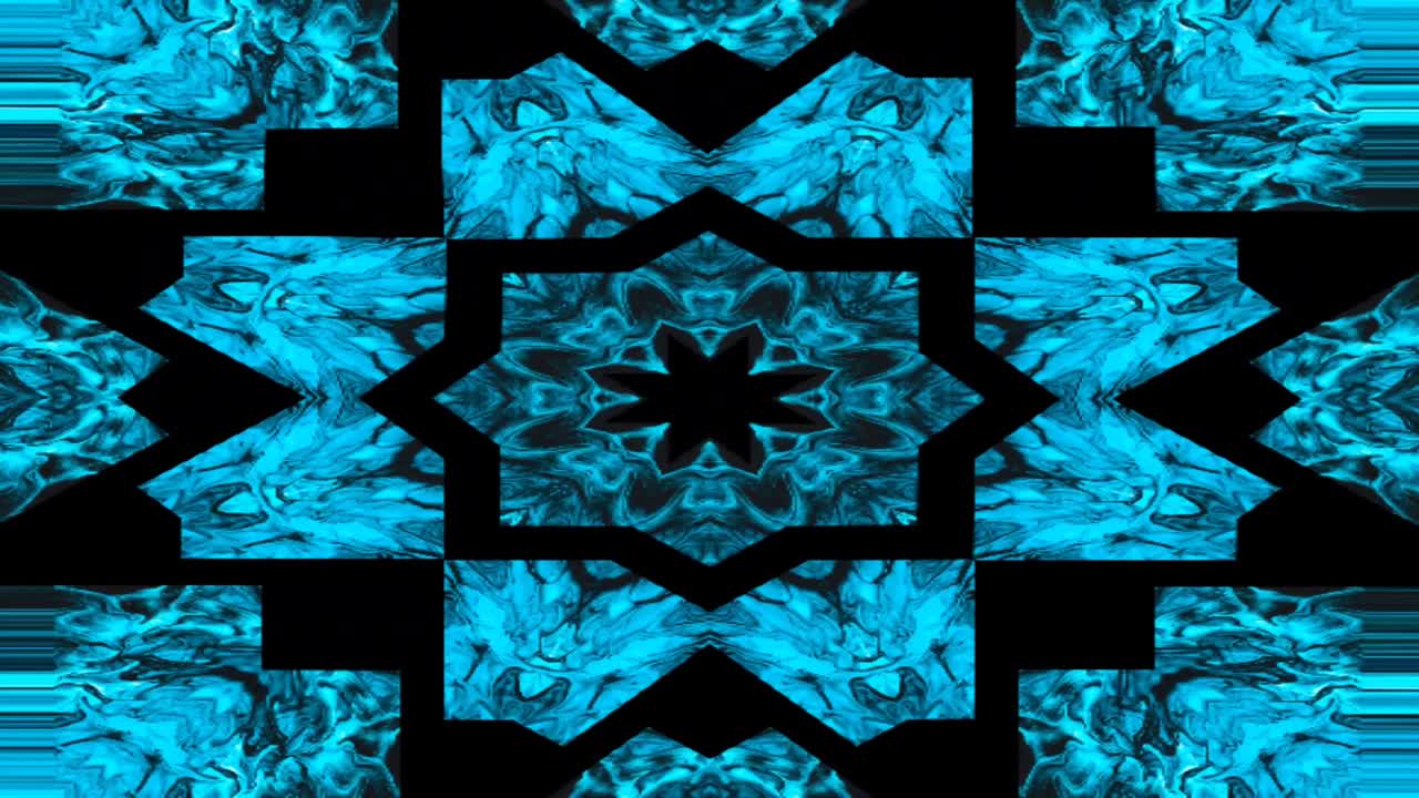 el fondo de movimiento del patrón gráfico colorido del caleidoscopio.