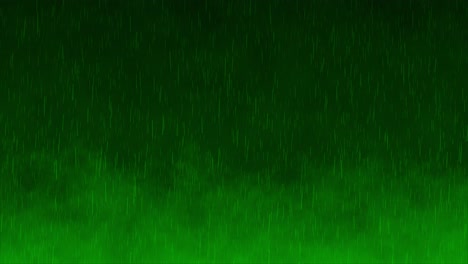 rainfall animation overlay background motion graphics storm seamless raindrops falling thunderstorm overlay visual effect gradient dark green