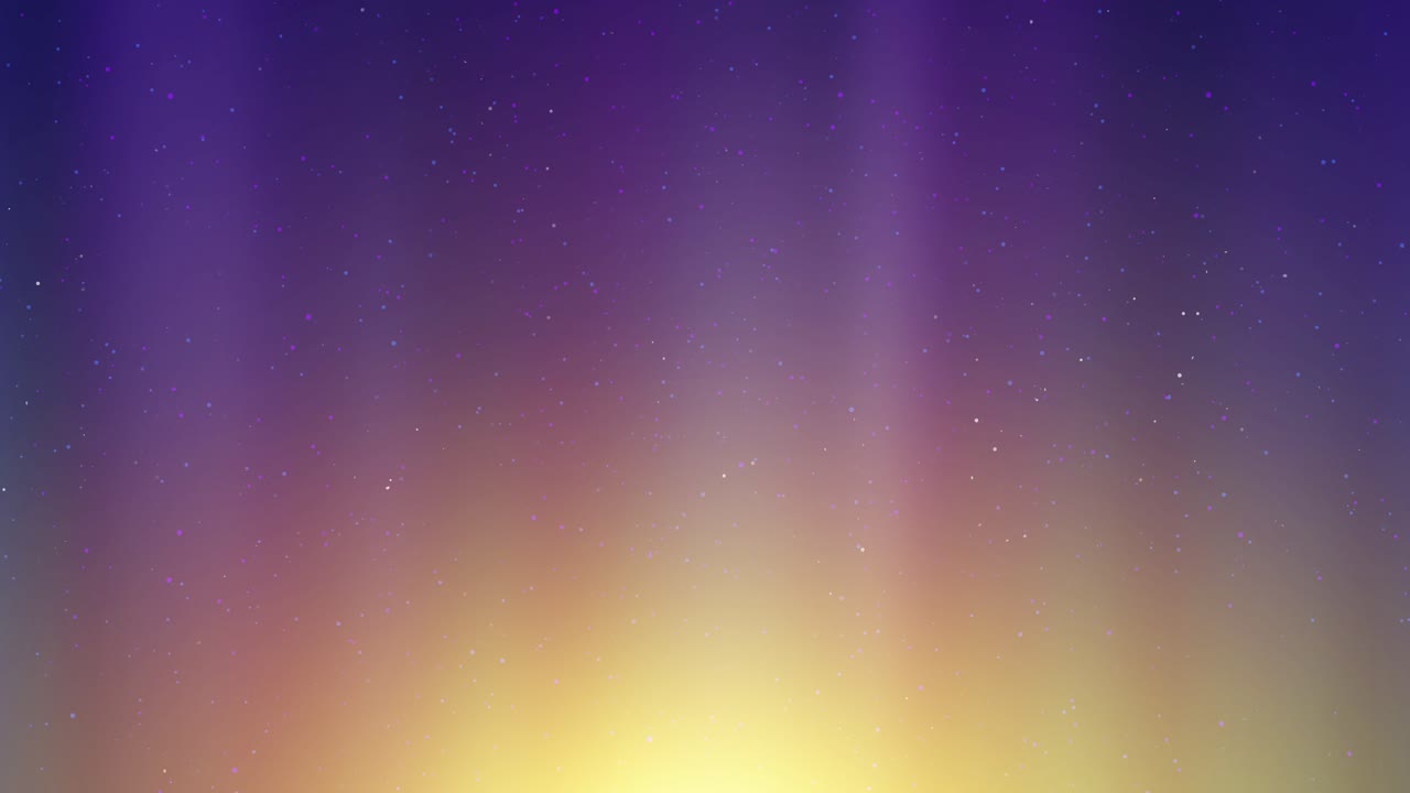 fondo abstracto de ensueño con partículas brillantes y luces brillantes en tonos vibrantes de amarillo, naranja y púrpura, atmósfera encantadora y etérea que recuerda a la caída de brillo de polvo de estrellas