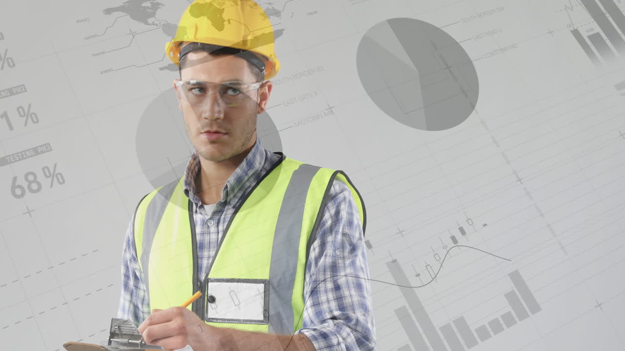 arquitecto escribiendo en un clipboard 4k