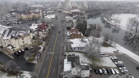 frankenmuth michigan main street aerial