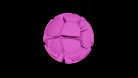 bola de animación en color negro