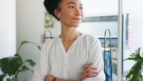 Face,-fashion-and-designer-woman-with-arms-crossed