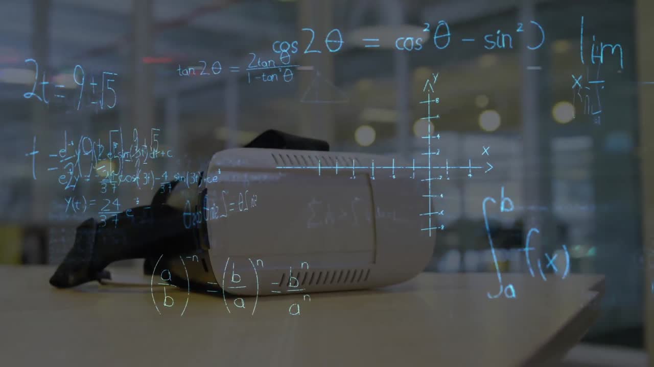 vr 헤드 ⁇ 을 통해 수학 수식의 애니메이션