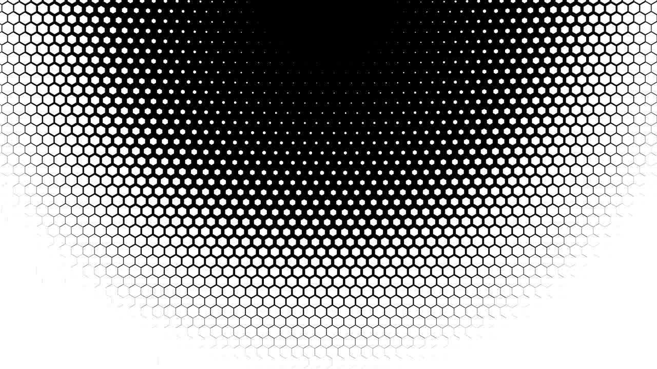 animación hexagonal abstracta patrón multicolor concepto suave de 4k