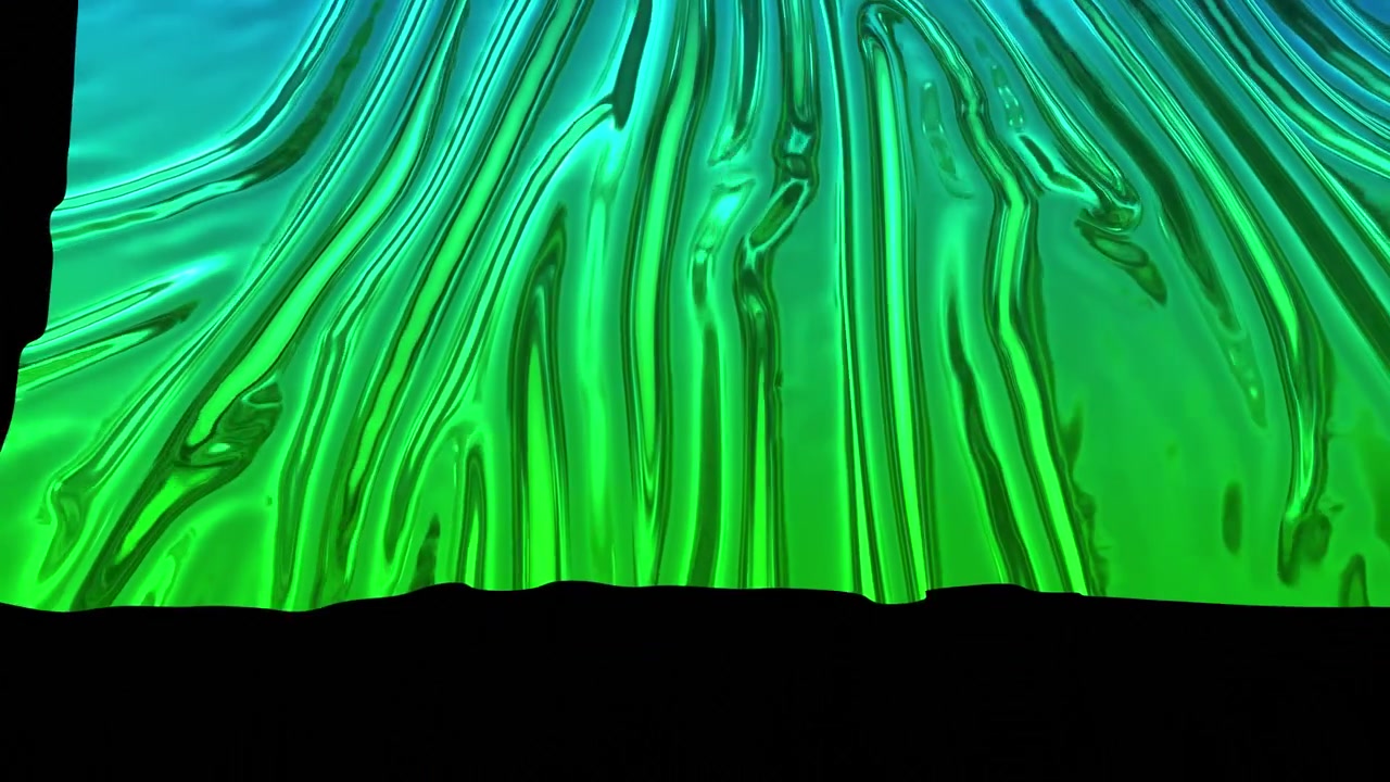 Foil with blue green gradient flies off the screen. 4k fabric transition or pulling off screen metallic foil. Use luma matte as an alpha channel for a festive appearance on the screen. 15