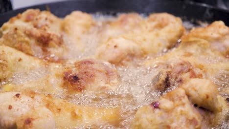 frying chicken drumsticks for dinner
