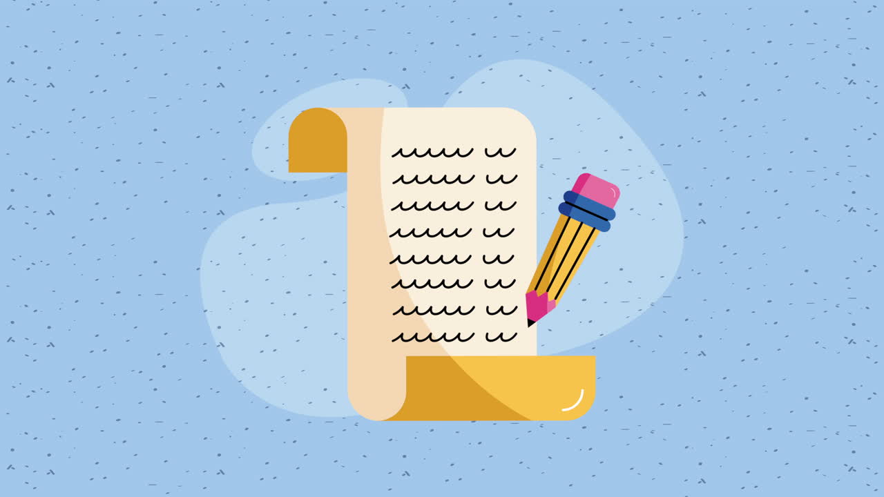 education graduation diploma roll animation