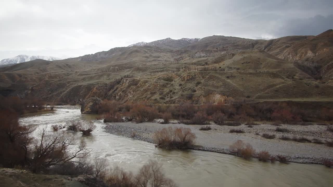 Along a river view from a train journey in Turkey | Dogu Express