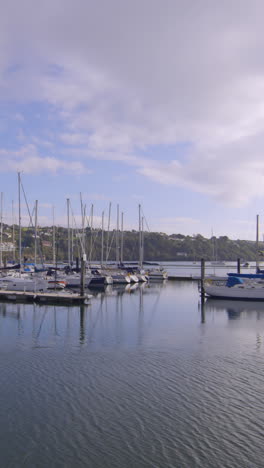 fishing boats docked in the morning