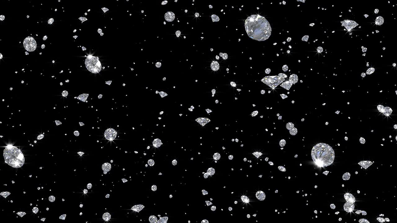다이아몬드 3d 애니메이션 fly through diamonds 4k 알파 매트 오버레이 애니메이션 모션 배경 vfx