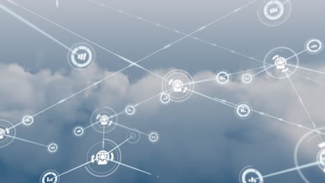 connectors moving on clouds