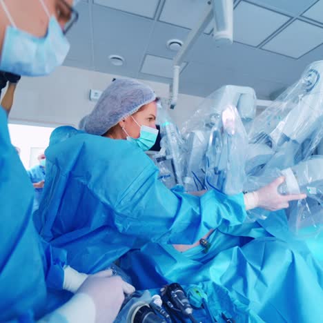 medical operation involving robot