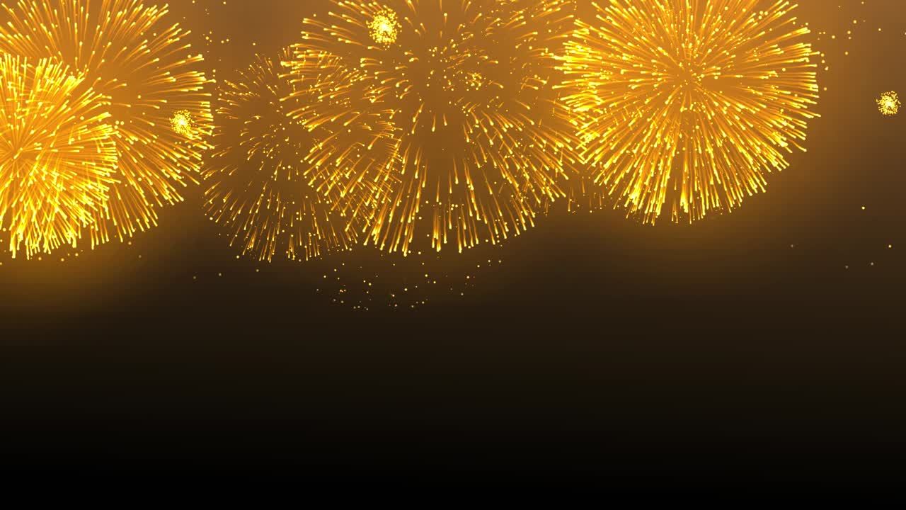 Golden Fireworks Display