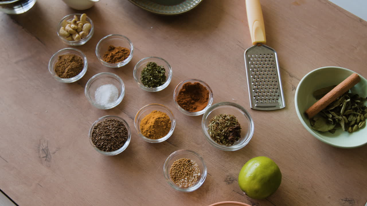 Assortment of Spices and Herbs for Cooking