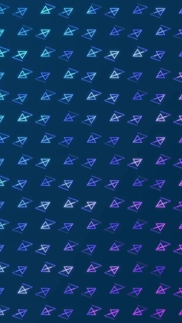 Animation of glowing pattern moving over blue background