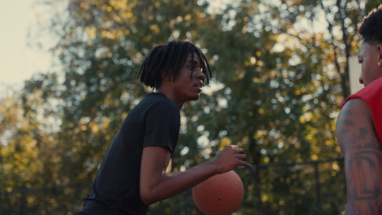 Basketball Players on Court