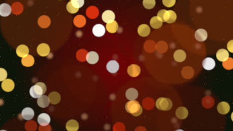 copos de nieve blancos y estrellas y partículas abstractas de bokeh 5