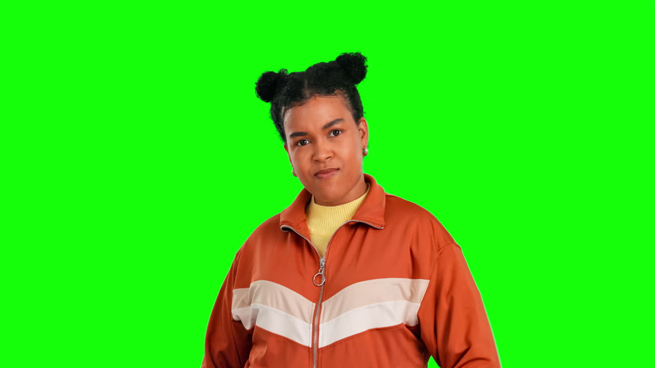 Jovem Mulher Irritada Fazendo um Gesto
