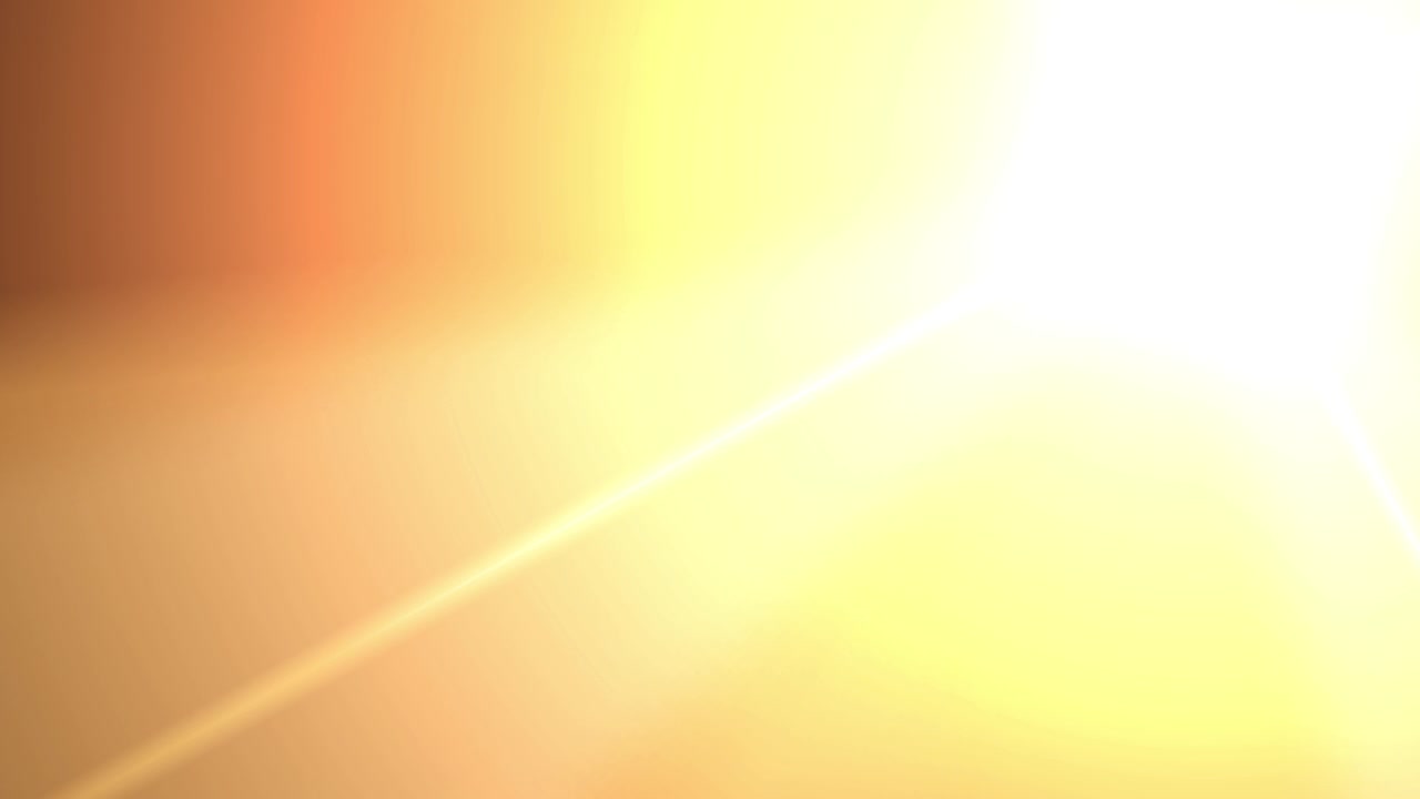 Transizione dinamica di luce con flare dell'obiettivo su sfondo nero