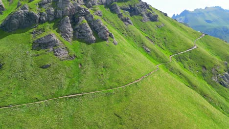 civetta mountain from the viel del pan path in the padon mountain group