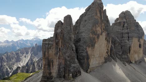 Aerial-views-of-The-Tre-Cime-di-Lavaredo-in-The-Italian-Dolomites