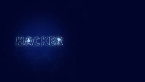 título con efecto plexo hacker. líneas conectadas con puntos. líneas título plexo