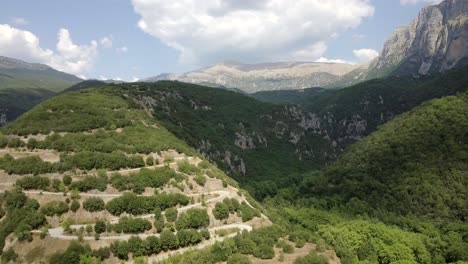 reveal of towers of astraka near papingo greece on a summer day