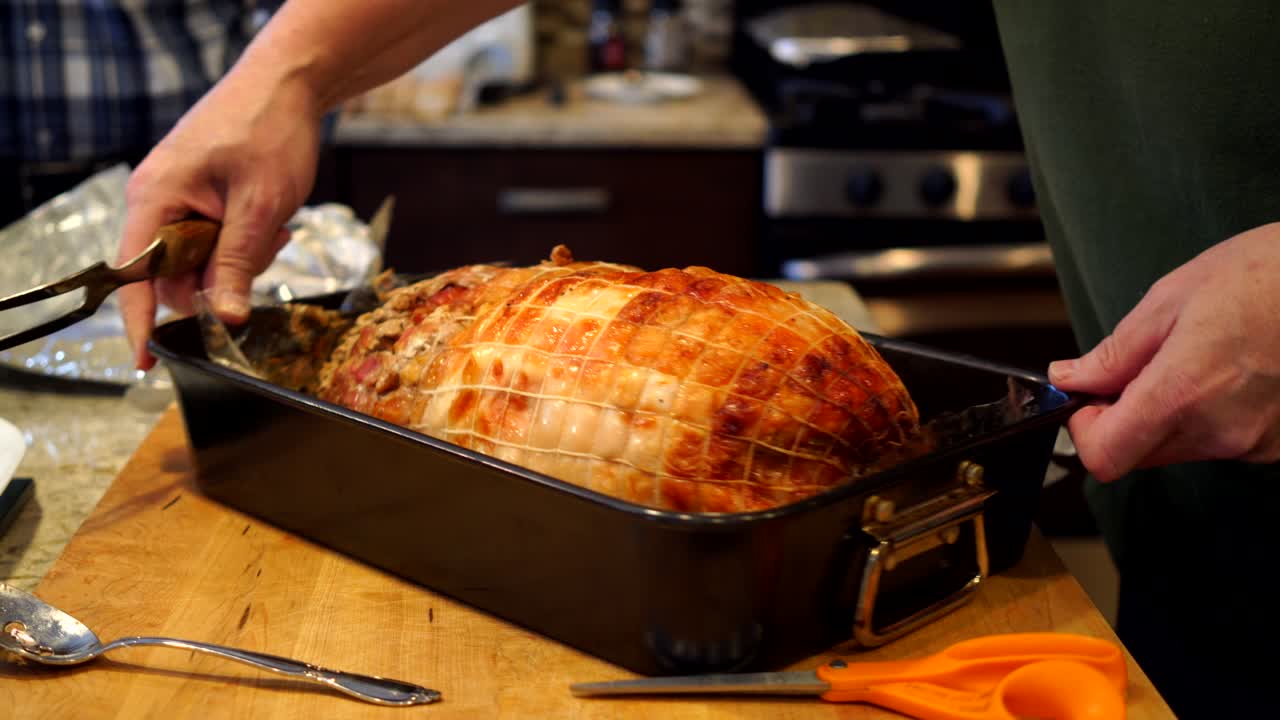 Roast turkey fresh out of oven