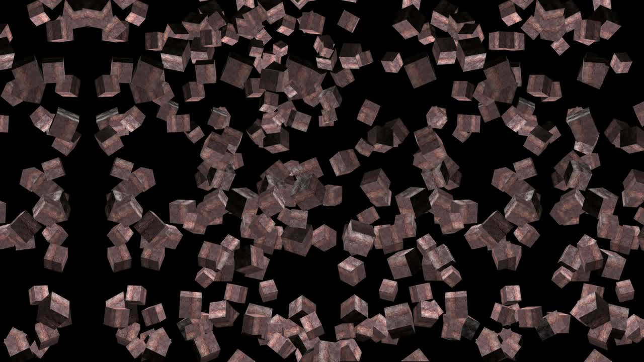 Falling Particles  Background Loop – Rusty Cubes